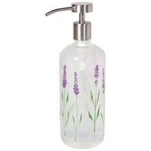 Load image into Gallery viewer, Lavender Glass Soap Pump