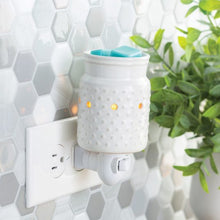 Load image into Gallery viewer, White Hobnail Pluggable Fragrance Warmer