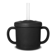 Load image into Gallery viewer, Oso-Cup Silicone Cup and Straw - Black