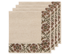 Load image into Gallery viewer, Elysian Block Print Napkins - Set of 4