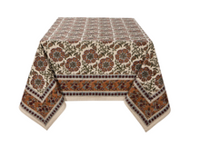 Load image into Gallery viewer, Elysian Block Print Tablecloth - 60" x 90"