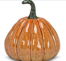Load image into Gallery viewer, Large Porcelain Pumpkin - Orange