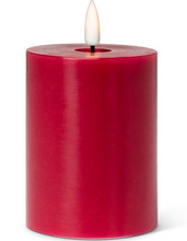 Load image into Gallery viewer, Red LED 4" Pillar Candle