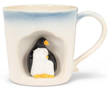 Load image into Gallery viewer, Ombre Taper Mug with Penguins