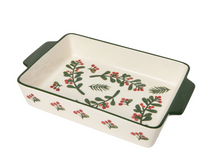 Load image into Gallery viewer, Winterberry Christmas Baking Dish