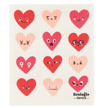 Load image into Gallery viewer, Heart to Heart Swedish Dishcloth