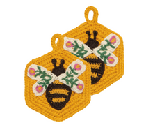 Load image into Gallery viewer, Bee Garden Crochet Sponges - Set of 2