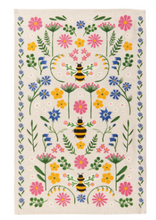 Load image into Gallery viewer, Bee Garden Dishtowel