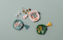 Load image into Gallery viewer, Catbloom Embroidered Coin Purse