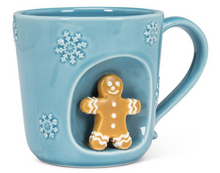 Load image into Gallery viewer, Snowflake Mug with Gingerbread Man