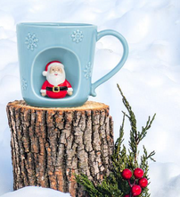 Load image into Gallery viewer, Snowflake Mug with Santa