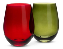Load image into Gallery viewer, Stemless Wine Glass - Red