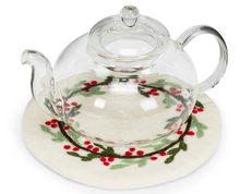 Load image into Gallery viewer, Mistletoe & Berries Trivet