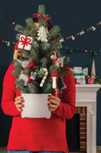 Load image into Gallery viewer, Yuletide Felt Christmas Tree Ornaments - 3 Assorted Styles