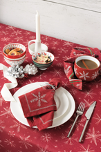 Load image into Gallery viewer, Snowflakes Stamped Bowl 4 Inch