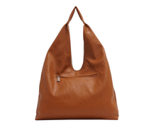 Load image into Gallery viewer, Cecilia 2-in-1 Reversible Hobo - Cognac / Tan