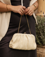 Load image into Gallery viewer, Goldie Clutch - Vanilla Raffia