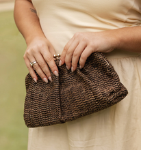 Load image into Gallery viewer, Goldie Clutch - Chocolate Knit