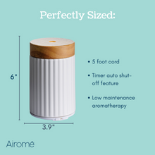 Load image into Gallery viewer, Wood & Ceramic Medium Classic Ultrasonic Essential Oil Diffuser