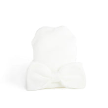 Load image into Gallery viewer, Newborn Bow Hat - White