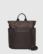 Load image into Gallery viewer, Bronx Nylon Backpack- Chocolate