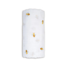 Load image into Gallery viewer, Swaddle Blanket Muslin Cotton - Bees
