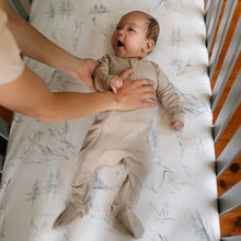 Load image into Gallery viewer, Cozy Mocha Organic Cotton Footed Sleeper