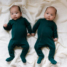 Load image into Gallery viewer, Forest Calm Organic Cotton Footed Sleeper