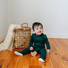 Load image into Gallery viewer, Forest Calm Organic Cotton Footed Sleeper