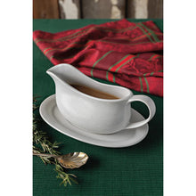 Load image into Gallery viewer, White Stoneware Gravy Boat
