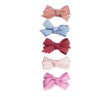 Load image into Gallery viewer, Little Miss Chelsea Boutique Bow - 5pk Snap Clip