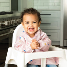 Load image into Gallery viewer, Mess-Proof Full Sleeve Bib - Unicorn Confetti