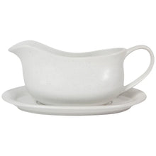 Load image into Gallery viewer, White Stoneware Gravy Boat
