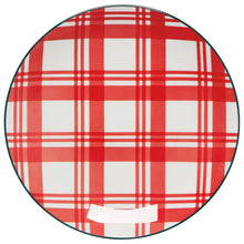 Load image into Gallery viewer, Holiday Plaid Appetizer Plate