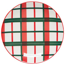 Load image into Gallery viewer, Holiday Plaid Appetizer Plate