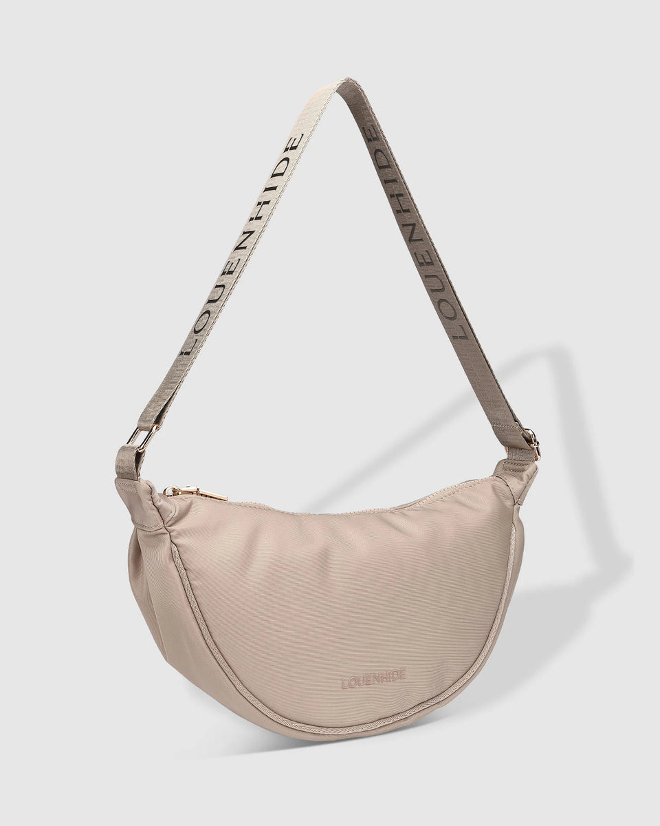 Sylvia Nylon Crossbody Bag Beige Gift It Gray