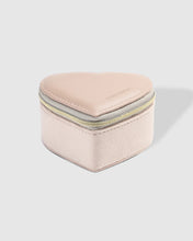 Load image into Gallery viewer, Valerie Velvet Jewelry Heart Box - Malt