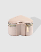 Load image into Gallery viewer, Valerie Velvet Jewelry Heart Box - Malt