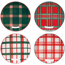 Load image into Gallery viewer, Holiday Plaid Appetizer Plate