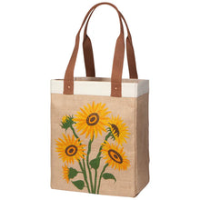 Load image into Gallery viewer, Sunflower Splendor Market Tote