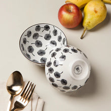 Load image into Gallery viewer, Gray Dandelion Stamped Bowl