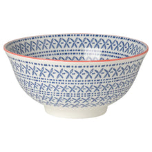 Load image into Gallery viewer, Blue Cross Stamped Bowl