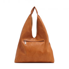 Load image into Gallery viewer, Cecilia 2 in 1 Reversible Hobo - Cognac/Light Grey