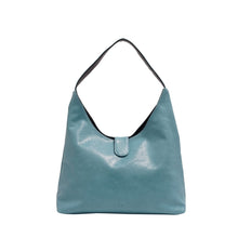Load image into Gallery viewer, Charlene 2-in-1 Reversible Hobo - Marine Blue / Black