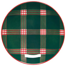 Load image into Gallery viewer, Holiday Plaid Appetizer Plate