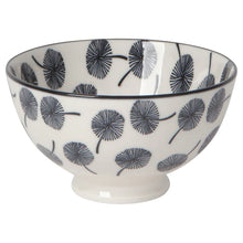 Load image into Gallery viewer, Gray Dandelion Stamped Bowl