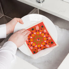 Load image into Gallery viewer, Fall Foliage Swedish Sponge Cloth