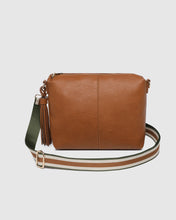 Load image into Gallery viewer, Daisy Stripe Crossbody Bag- Tan