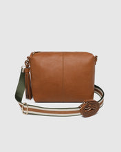 Load image into Gallery viewer, Daisy Stripe Crossbody Bag- Tan