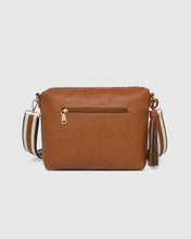 Load image into Gallery viewer, Daisy Stripe Crossbody Bag- Tan